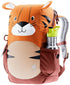 Deuter Kikki Kinderrucksack 8 Liter mandarine-redwood - 310 g, Maße 35x20x17 cm, Rückenlänge 24-30 cm, für Kinder mit 98-130 cm Körpergröße