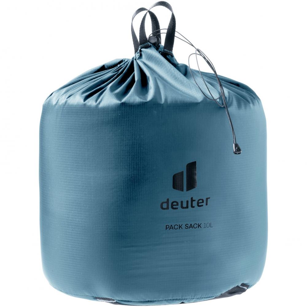 Deuter Pack Sack 10 atlantic - Leichter Packsack 10 Liter, wasserabweisendes Recyclingmaterial, Kordelzugverschluss, ideal zum Organisieren im Rucksack