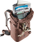 Deuter Amager 25+5 raisin - Fahrradrucksack 25+5 Liter, erweiterbares Volumen, wasserdichtes Recyclingmaterial, ergonomisches Tragesystem, reflektierende Elemente, Helmhalterung