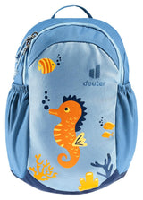 Deuter Pico Kinderrucksack aqua-wave - 5 Liter, 200 Gramm, Maße 28x19x12 Zentimeter, Rückenlänge 20-23 Zentimeter, für Körpergröße 92-98 Zentimeter