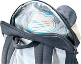 Deuter Kikki Kinderrucksack 8 Liter black-bone - 310 g, Maße 35x20x17 cm, Rückenlänge 24-30 cm, für Kinder mit 98-130 cm Körpergröße