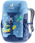 Deuter Schmusebär Kinderrucksack 8 Liter wave-nightblue - 290 g, Maße 33x21x15 cm, Rückenlänge 24-30 cm, für Kinder mit 98-130 cm Körpergröße