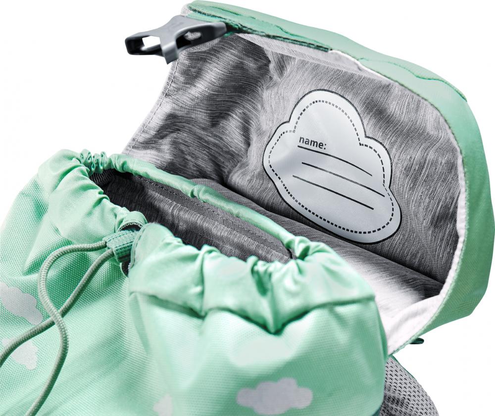 Deuter Schmusebär Kinderrucksack 8 Liter spearmint-seagreen - 290 g, Maße 33x21x15 cm, Rückenlänge 24-30 cm, für Kinder mit 98-130 cm Körpergröße