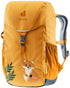 Deuter Waldfuchs 10 Kinderrucksack 10 Liter amber-maple - 370 g, Maße 35x21x14 cm, Rückenlänge 24-30 cm, empfohlen für 98-130 cm Körpergröße, Zuladung 1-3 kg