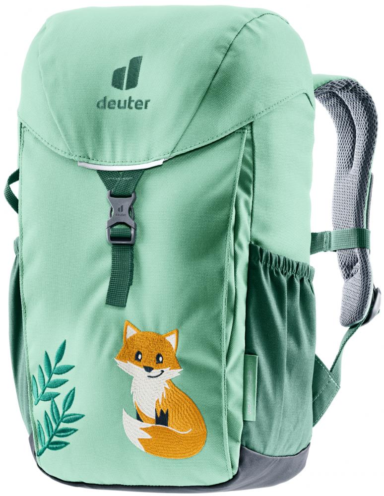 Deuter Waldfuchs 10 Kinderrucksack 10 Liter spearmint-seagreen - 370 g, Maße 35x21x14 cm, Rückenlänge 24-30 cm, empfohlen für 98-130 cm Körpergröße, Zuladung 1-3 kg