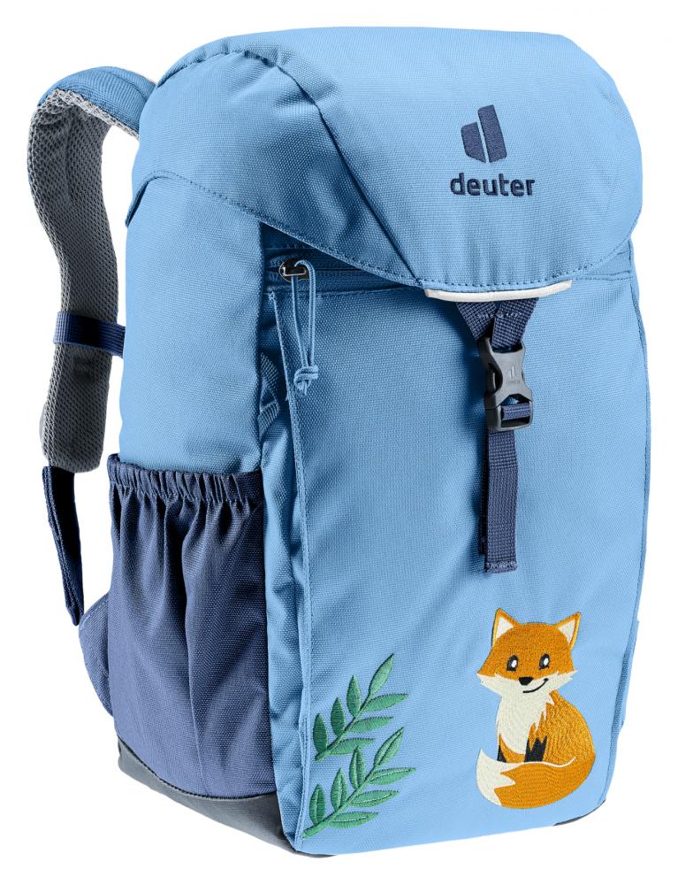 Deuter Waldfuchs 10 Kinderrucksack 10 Liter wave-nightblue - 370 g, Maße 35x21x14 cm, Rückenlänge 24-30 cm, empfohlen für 98-130 cm Körpergröße, Zuladung 1-3 kg