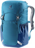 Deuter Junior Kinderrucksack 18 Liter wave-nightblue - 400 g, Maße 41x23x20 cm, nachhaltig aus recyceltem PET, ohne PFAS, bluesign®, Grüner Knopf