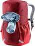 Deuter Junior Kinderrucksack 18 Liter masala-cherry - 400 g, Maße 41x23x20 cm, nachhaltig aus recyceltem PET, ohne PFAS, bluesign®, Grüner Knopf