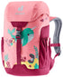 Deuter Schmusebär Kinderrucksack 8 Liter blossom-raspberry - 290 g, Maße 33x21x15 cm, Rückenlänge 24-30 cm, für Kinder mit 98-130 cm Körpergröße