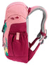 Deuter Schmusebär Kinderrucksack 8 Liter blossom-raspberry - 290 g, Maße 33x21x15 cm, Rückenlänge 24-30 cm, für Kinder mit 98-130 cm Körpergröße