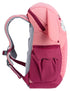 Deuter Kikki Kinderrucksack 8 Liter blossom-raspberry - 310 g, Maße 35x20x17 cm, Rückenlänge 24-30 cm, für Kinder mit 98-130 cm Körpergröße