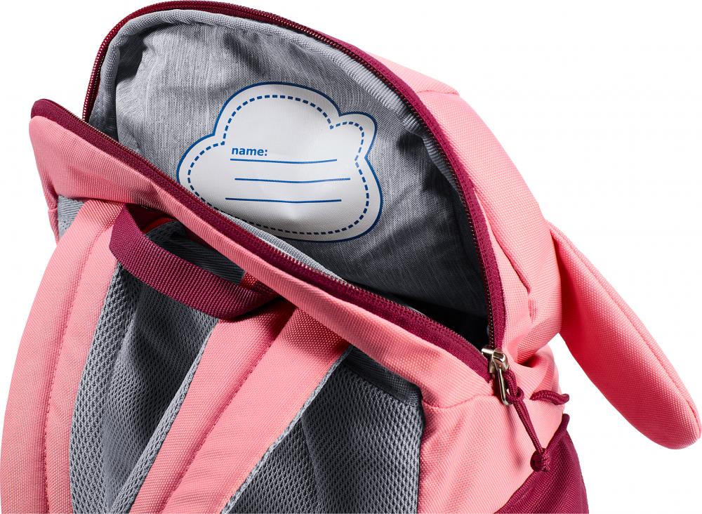 Deuter Kikki Kinderrucksack 8 Liter blossom-raspberry - 310 g, Maße 35x20x17 cm, Rückenlänge 24-30 cm, für Kinder mit 98-130 cm Körpergröße