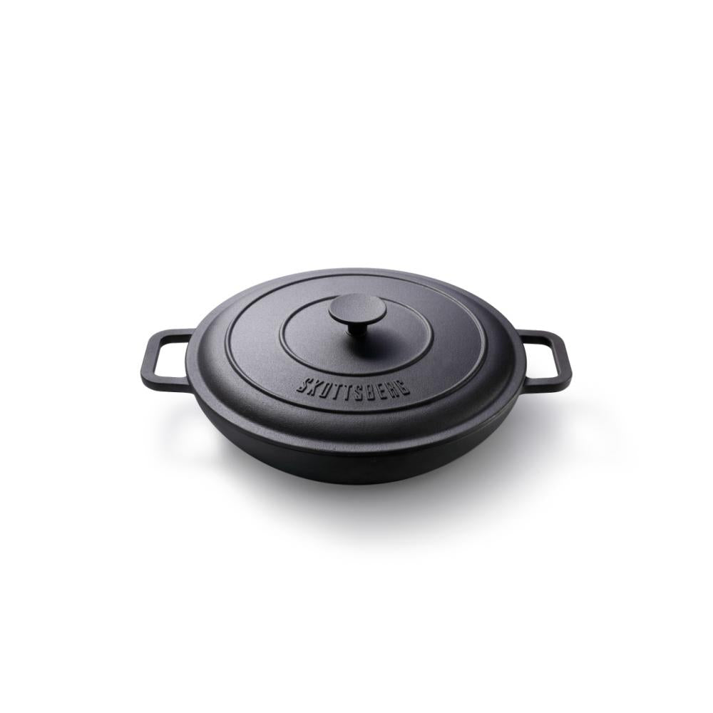 Skottsberg Topf Gusseisen, 31.5 - Gusseisen Schmortopf Outdoor K�fcche 31