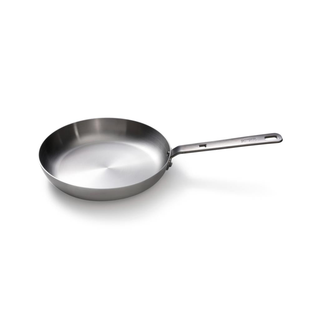 Skottsberg Edelstahl Bratpfanne Stainless Steel - Bratpfanne ffcr Hobby- und Profi-Kf6che L