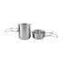 Tatonka Handle Mug 600 Set - Camping-Kochbecher Unisex 600 ml mit klappbaren Griffen