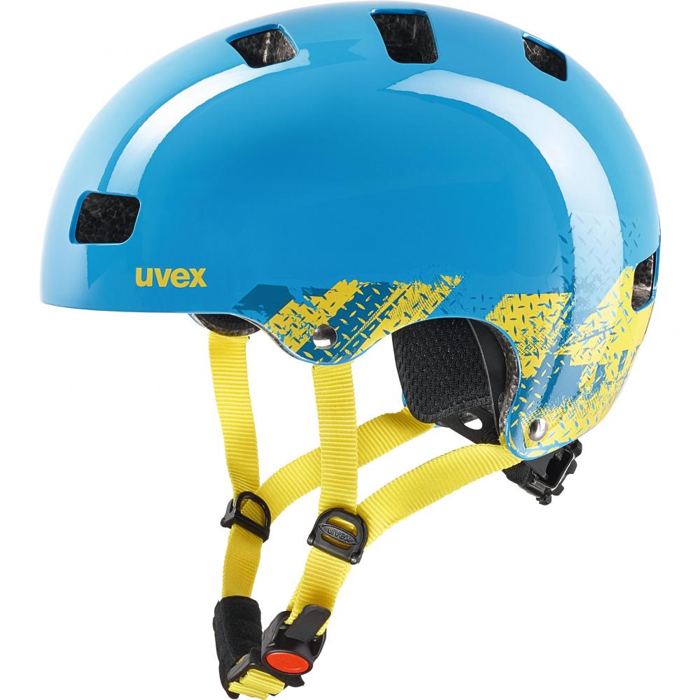 UVEX uvex Kid 3 - robuster Kinder-Fahrradhelm - individuell anpassbar - optimale Belüftung - EPS-Hartschalen-Konstruktion - hohe Stoßdämpfung - blackout blue 55-58 cm