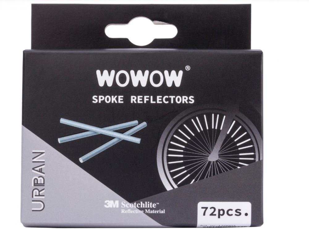 WOWOW Speichenreflektoren 72 Stück - 3M Scotchlite, 360° Sichtbarkeit, StVZO-konform, für 1,8-2,0 mm Speichen