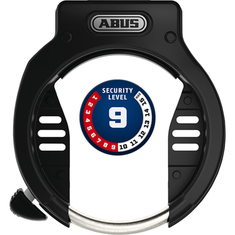 Abus, Rahmenschloss 4650S R OE, B = 72mm, H =123mm, Ø = 8,5mm, schwarz, 82610