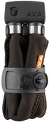 AXA Foldable 800 Faltschloss, 100 cm Länge, 8 mm gehärteter Stahl, Sicherheitsstufe 9, inkl. Halterung, dunkelgrau, ideal für E-Bikes und Citybikes