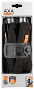 AXA Foldable 800 Faltschloss, 100 cm Länge, 8 mm gehärteter Stahl, Sicherheitsstufe 9, inkl. Halterung, dunkelgrau, ideal für E-Bikes und Citybikes