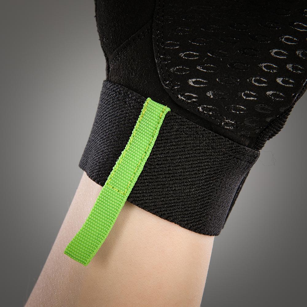 CHIBA Via Ferrata - Klettersteig-Handschuhe XS schwarz, robuster Grip & Schutz