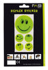 Fasi Reflexaufkleber-Set Smily selbstklebend gelb 1 x Ø 5cm 4 x Ø 2,5cm