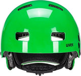 Uvex Kid 3 Fahrradhelm 51-55 cm - Dirtbike Green - robuster Hartschalenhelm mit optimaler Belüftung, IAS-Größenanpassung, FAS-Gurtband und Monomatic-Verschluss für sicheren Sitz