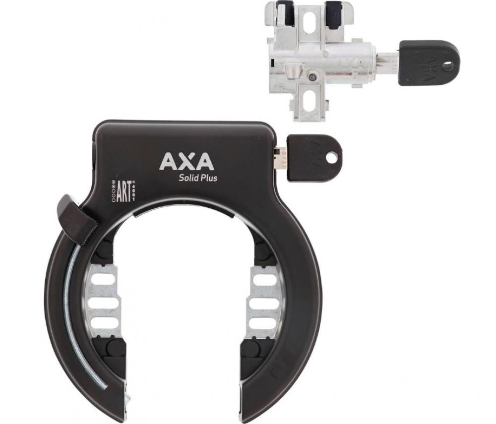 AXA RAHMEN-AKKUSCH. SET SOLID PLUS BOSCH II NAZ kurzer Schlüssel