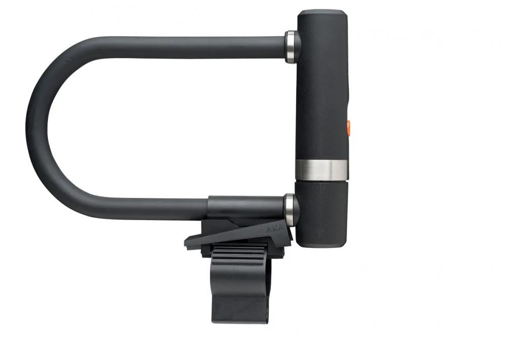 AXA Bügelschloss Newton Pro 190, Länge 190 mm, Stärke 13 mm, schwarz, gehärteter Stahl, Sicherheitsstufe 15, Bohrschutz, inkl. Halterung, 2 Schlüssel