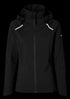 Basil Skane Damen Regenjacke schwarz M - wasserdicht & atmungsaktiv (10.000 WP/MVP), T-Fabric mit DWR-Beschichtung, taillierter Schnitt, reflektierend & helmtauglich