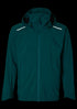 Basil Skane Herren Regenjacke teal green XXL - wasserdicht & atmungsaktiv (10.000 WP/MVP), T-Fabric mit DWR-Beschichtung, ergonomischer Schnitt, reflektierend & helmtauglich