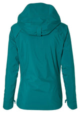 Basil Skane Damen Regenjacke teal green M - wasserdicht & atmungsaktiv (10.000 WP/MVP), T-Fabric mit DWR-Beschichtung, taillierter Schnitt, reflektierend & helmtauglich