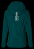 Basil Skane Damen Regenjacke teal green XL - wasserdicht & atmungsaktiv (10.000 WP/MVP), T-Fabric mit DWR-Beschichtung, taillierter Schnitt, reflektierend & helmtauglich