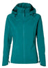 Basil Skane Damen Regenjacke teal green XL - wasserdicht & atmungsaktiv (10.000 WP/MVP), T-Fabric mit DWR-Beschichtung, taillierter Schnitt, reflektierend & helmtauglich