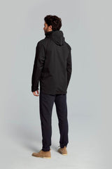 Basil Skane Herren Regenjacke schwarz M - wasserdicht & atmungsaktiv (10.000 WP/MVP) - T-Fabric mit DWR-Beschichtung ergonomischer Schnitt reflektierend & helmtauglich