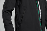 Basil Skane Herren Regenjacke schwarz S - wasserdicht & atmungsaktiv (10.000 WP/MVP), T-Fabric mit DWR-Beschichtung, ergonomischer Schnitt, reflektierend & helmtauglich