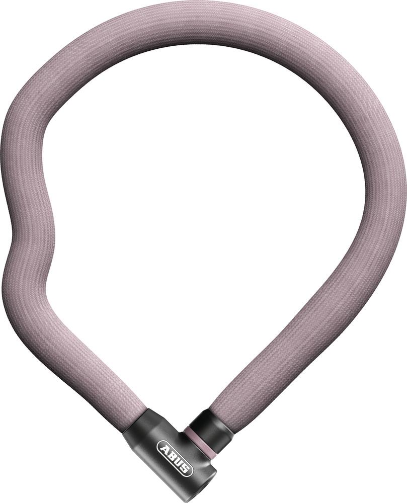 Abus Fahrradschloss Goose Lock 4204K/110 rosemauve, flexibler Textilschlauch, 110 cm Länge, inkl. 2 Schlüssel, hoher Komfort & Style