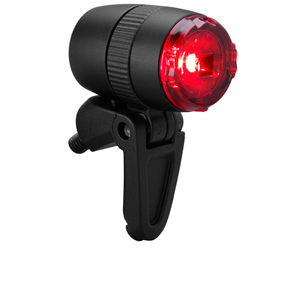 Busch&Müller Rücklicht µ E für E-Bike, schwarz, ultra-kompakt, StVZO-zugelassen, für 5-15V DC, seitlich sichtbar, mit Aluminiumgehäuse