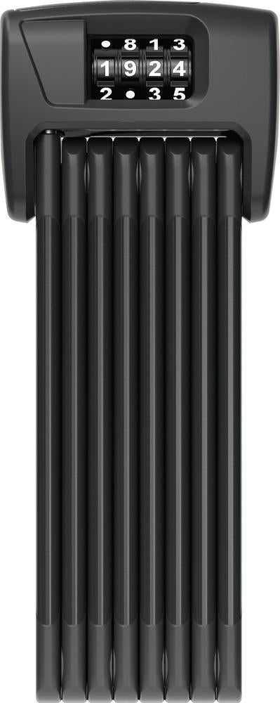 Kombinations-Faltschloss BORDO Combo 6000C/120, Abus, Stahl, L=1.200mm, B=5mm, Halter, schwarz, Abus, 99926