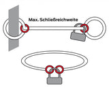 Trelock Kettenschloss LC 680 110/9,5 110cm Ø 9,5mm schwarz