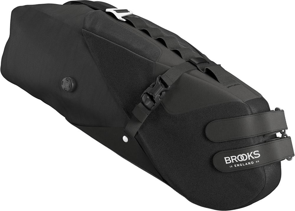 BROOKS Scape Seat Bag Black - wasserdichte Satteltasche 8 Liter aus 600D Polyester mit Hypalon-Details