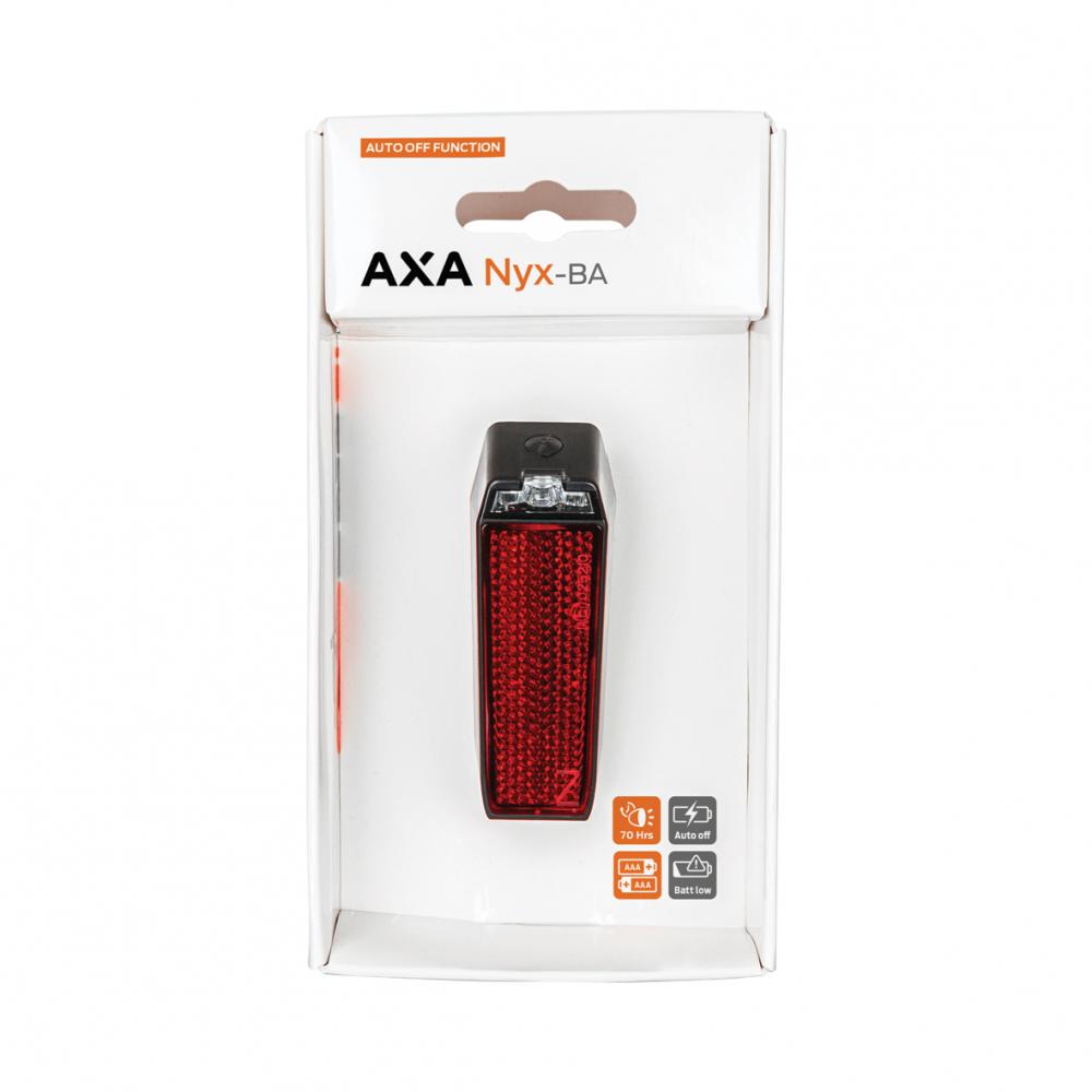 Axa Batterie-Tr.-Rücklicht NYX schwarz Auto-Off AXA NL 93196095SB StVZO