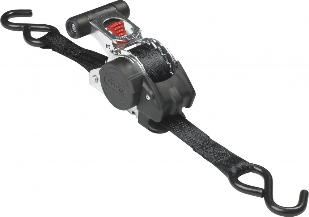 Master Lock Spanngurt 3238 Schwarz 3,00 m m Schwarz - automatische Ladungssicherung mit Ratsche