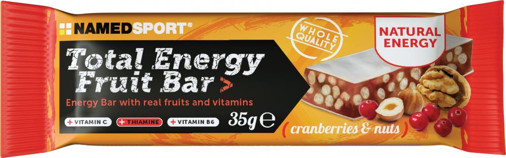 NAMEDSPORT TOTAL ENERGY FRUIT BAR Cranberry Nuss 25 - Energie-Riegel für Ausdauer & Sport