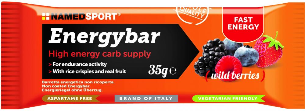 NAMEDSPORT Energieriegel ENERGYBAR Wildbeeren 12 x 35 g - schnelle Energie aus natürlichen Zutaten
