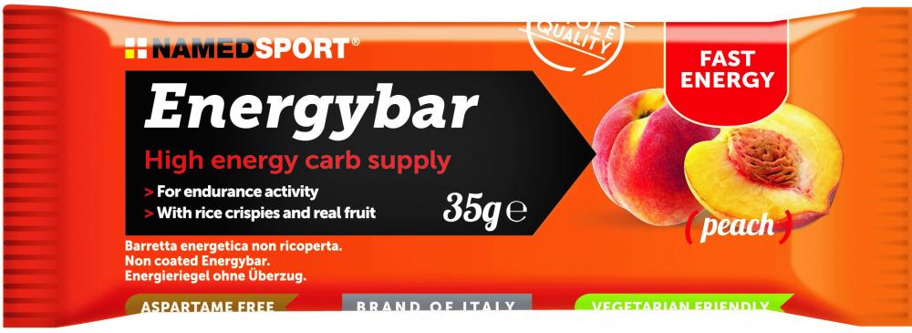 NAMEDSPORT Energieriegel ENERGYBAR Pfirsich 12 x 35 g - schnelle Energie für Training & Wettkampf