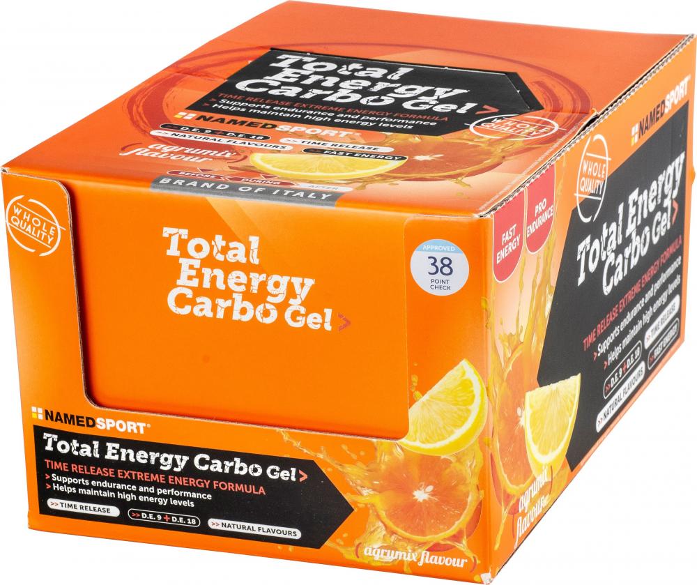 NAMEDSPORT TOTAL ENERGY CARBO GEL Zitrus 24 x 40 ml - schnelle & langanhaltende Energie