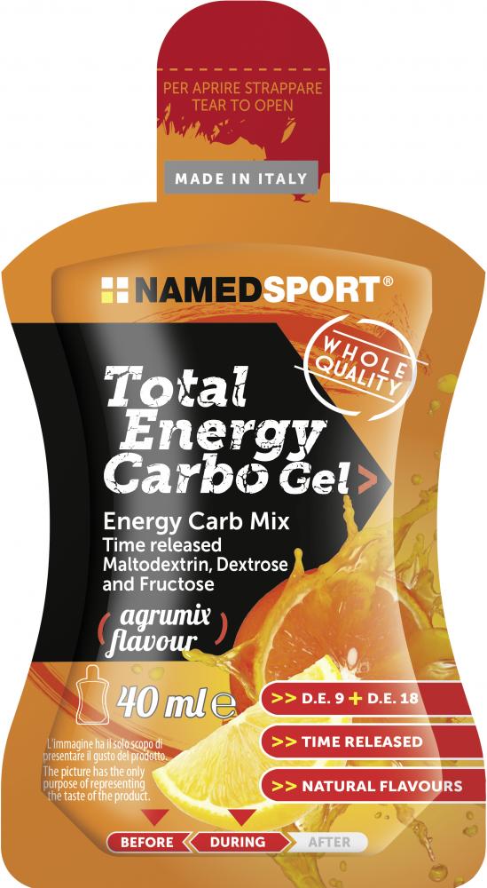 NAMEDSPORT TOTAL ENERGY CARBO GEL Zitrus 24 x 40 ml - schnelle & langanhaltende Energie