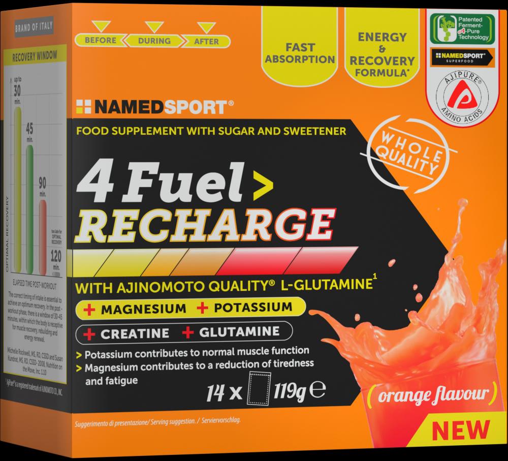 NAMEDSPORT Isodrink 4FUEL Recharge / Orange 14 Orange - hypertonischer Drink zur schnellen Regeneration