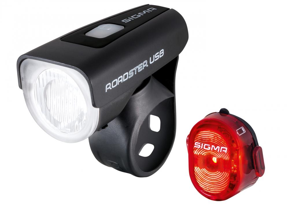 Sigma Beleuchtungsset Roadster USB und Nugget II StVZO